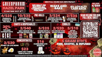 Green Pharm - Hazel Park - Recreational 🎃50% OFF First Time Customers!🎃