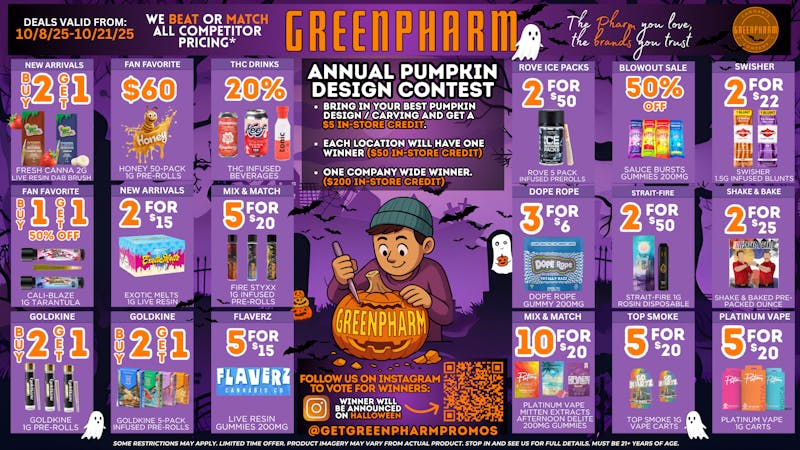 Green Pharm - Hazel Park - Recreational 👻🎃Pumpkin Design Contest!!🎃👻