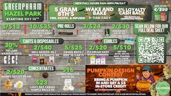 Green Pharm - Hazel Park - Recreational 🎃50% OFF First Time Customers!🎃