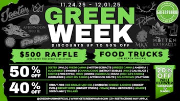 Green Pharm - Detroit - Recreational! 🦃50% OFF Deals!🥳Green Week Specials🍗