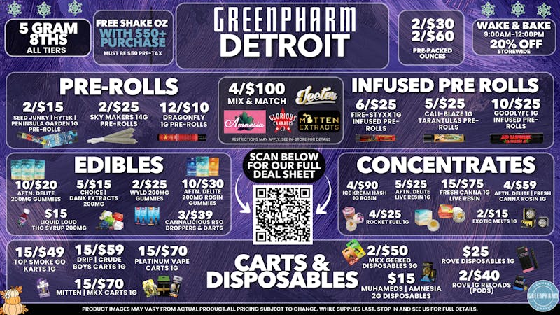 Green Pharm - Detroit - Recreational! 🎉🥳50% OFF First Time Customers!🥳🎉