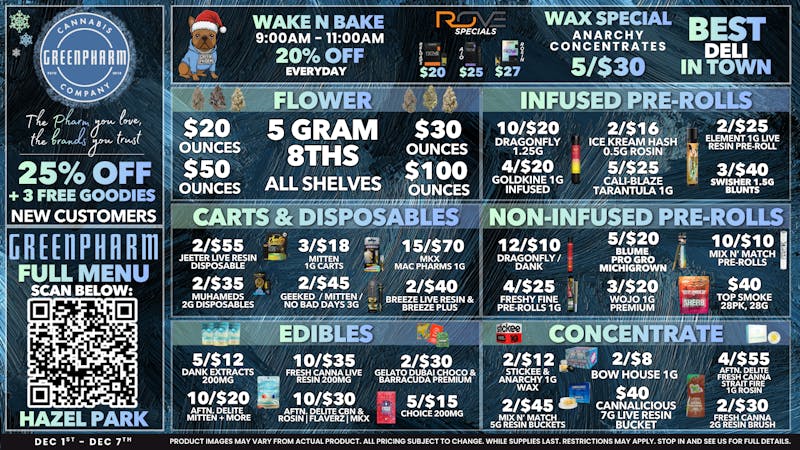 Green Pharm - Hazel Park - Recreational 🎉🥳50% OFF First Time Customers!🥳🎉