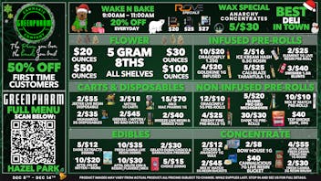 Green Pharm - Hazel Park - Recreational 🎉🥳50% OFF First Time Customers!🥳🎉