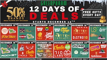 Green Pharm - Kalkaska - Recreational & Medical 🎁🎄12 DAYS OF DEALS & GIFTS🎁 50% OFF SPECIALS!!