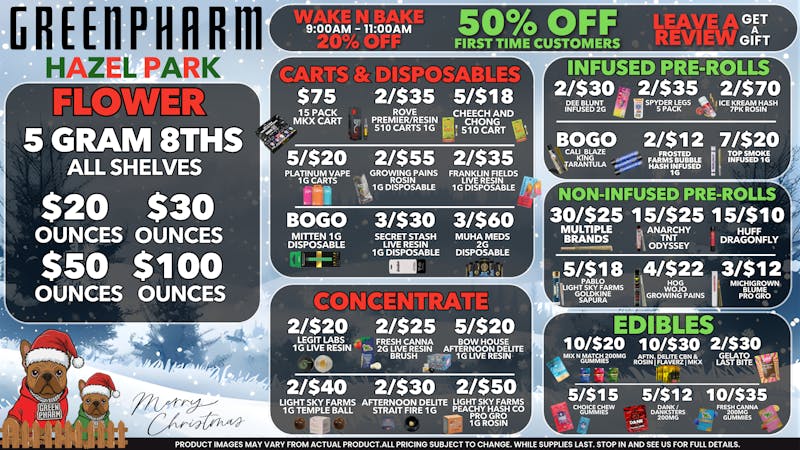 Green Pharm - Hazel Park - Recreational 🎄MERRY CHRISTMAS!!!🎄