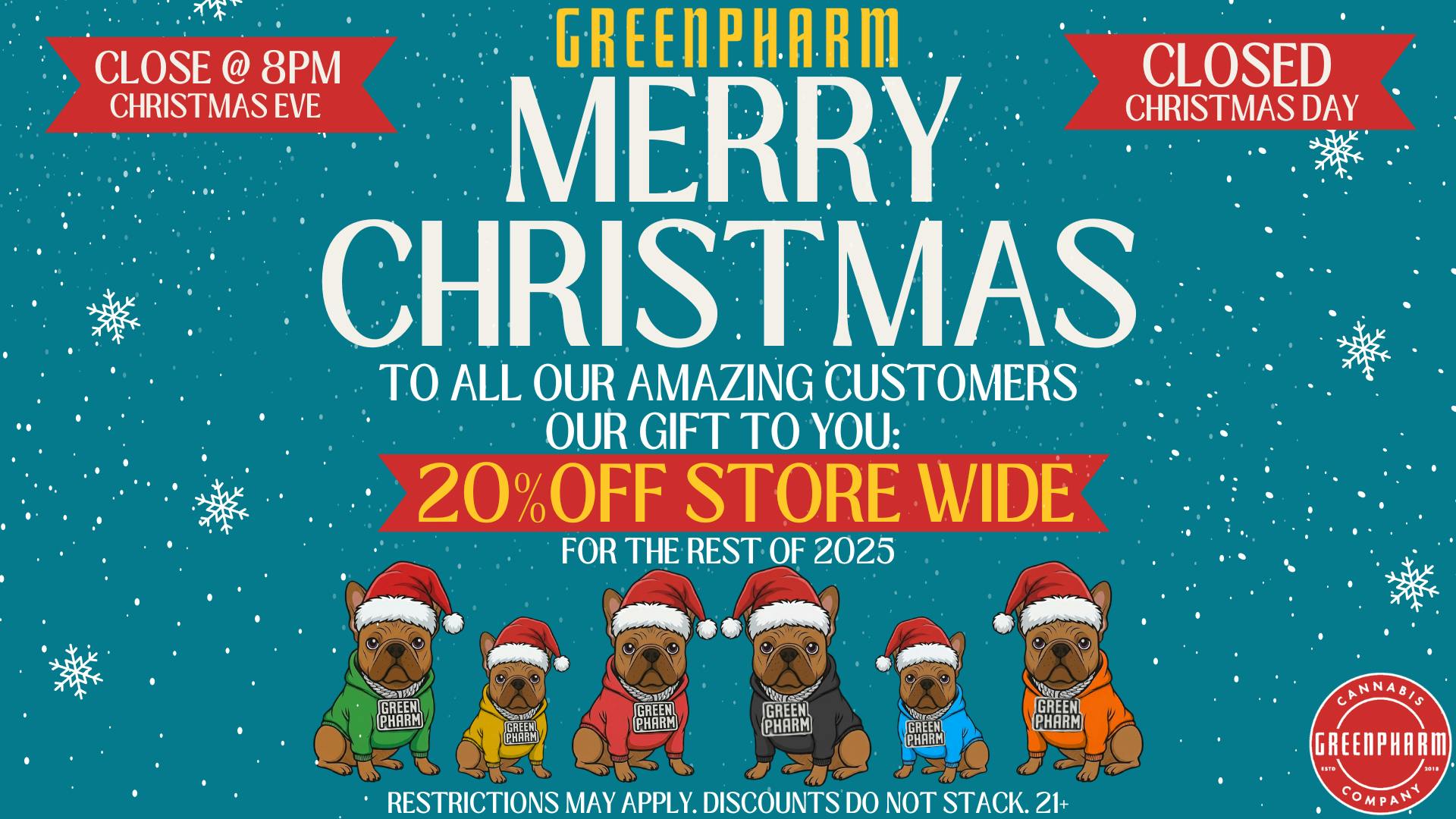 Green Pharm - Detroit - Recreational! 🎄MERRY CHRISTMAS AND HAPPY NEW YEAR!!🥳
