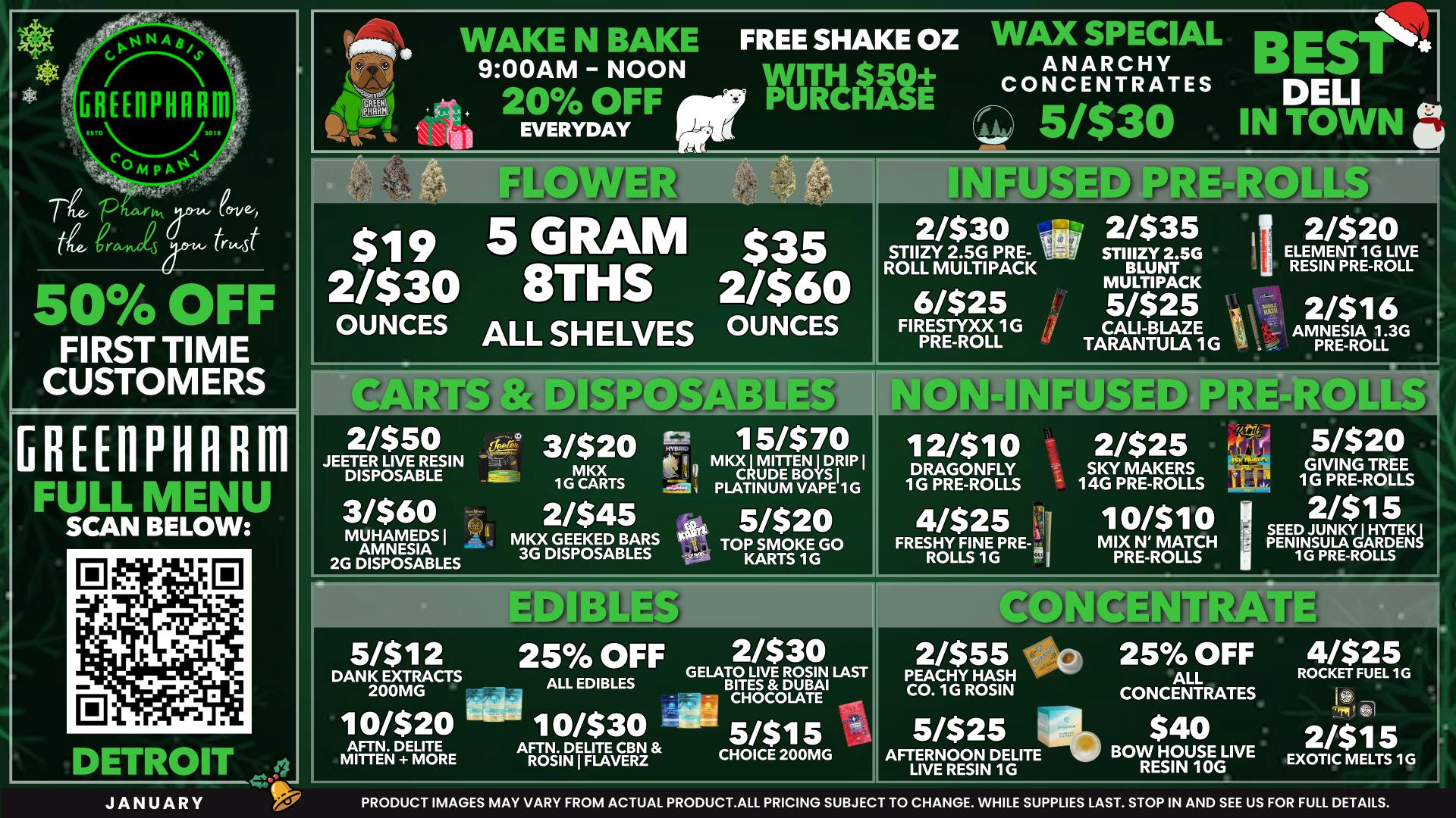 Green Pharm - Detroit - Recreational! 🎉🥳50% OFF First Time Customers!🥳🎉