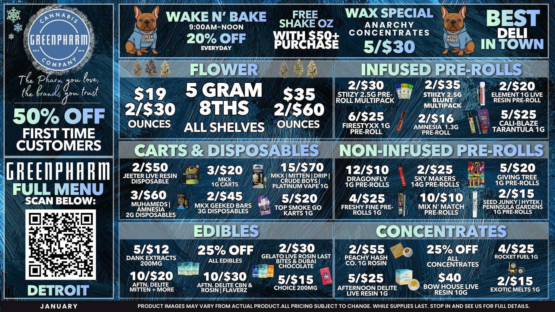 Green Pharm - Detroit - Recreational! 🎉🥳50% OFF First Time Customers!🥳🎉