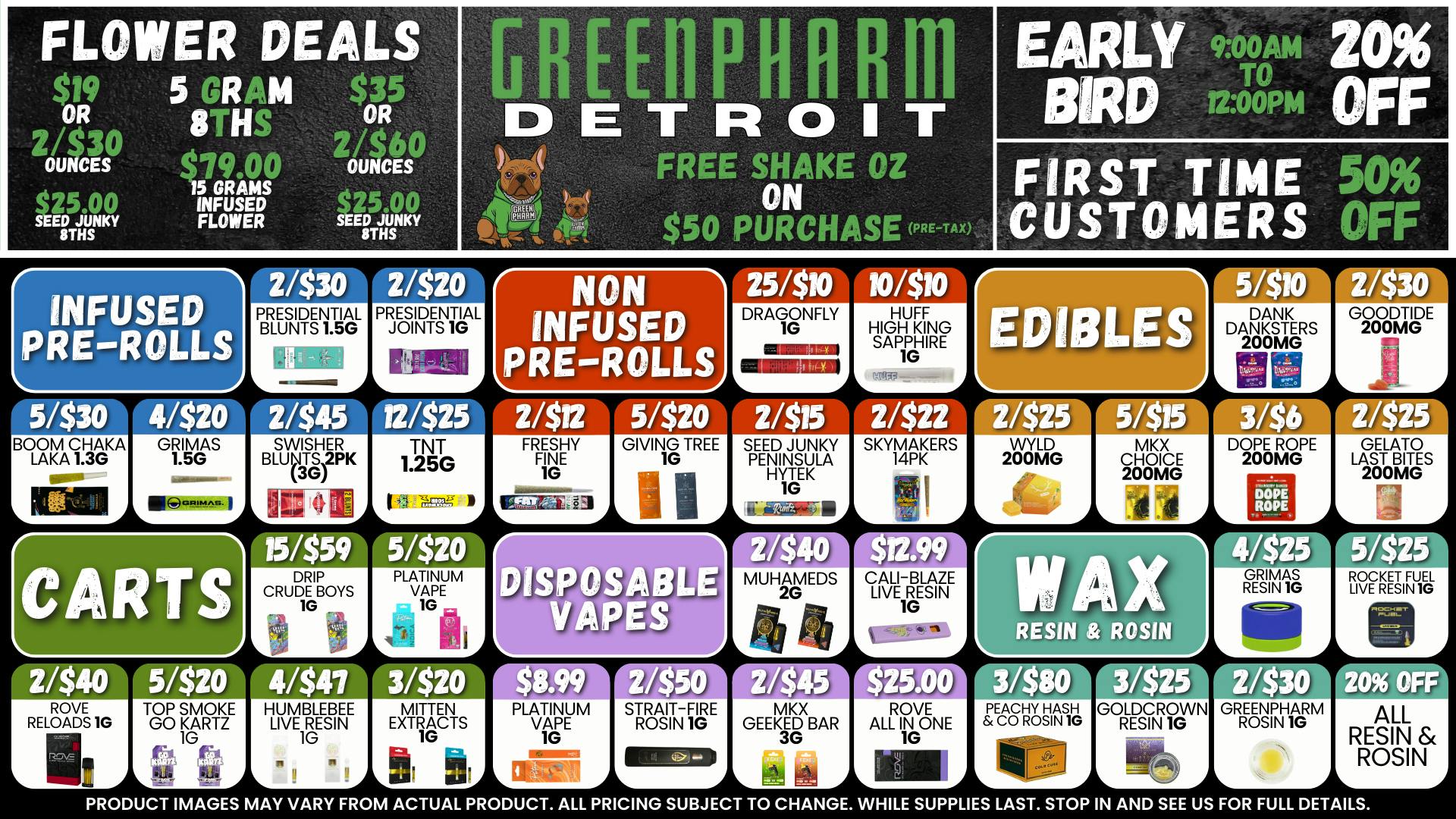 Green Pharm - Detroit - Recreational! 🎉🥳50% OFF First Time Customers!🥳🎉