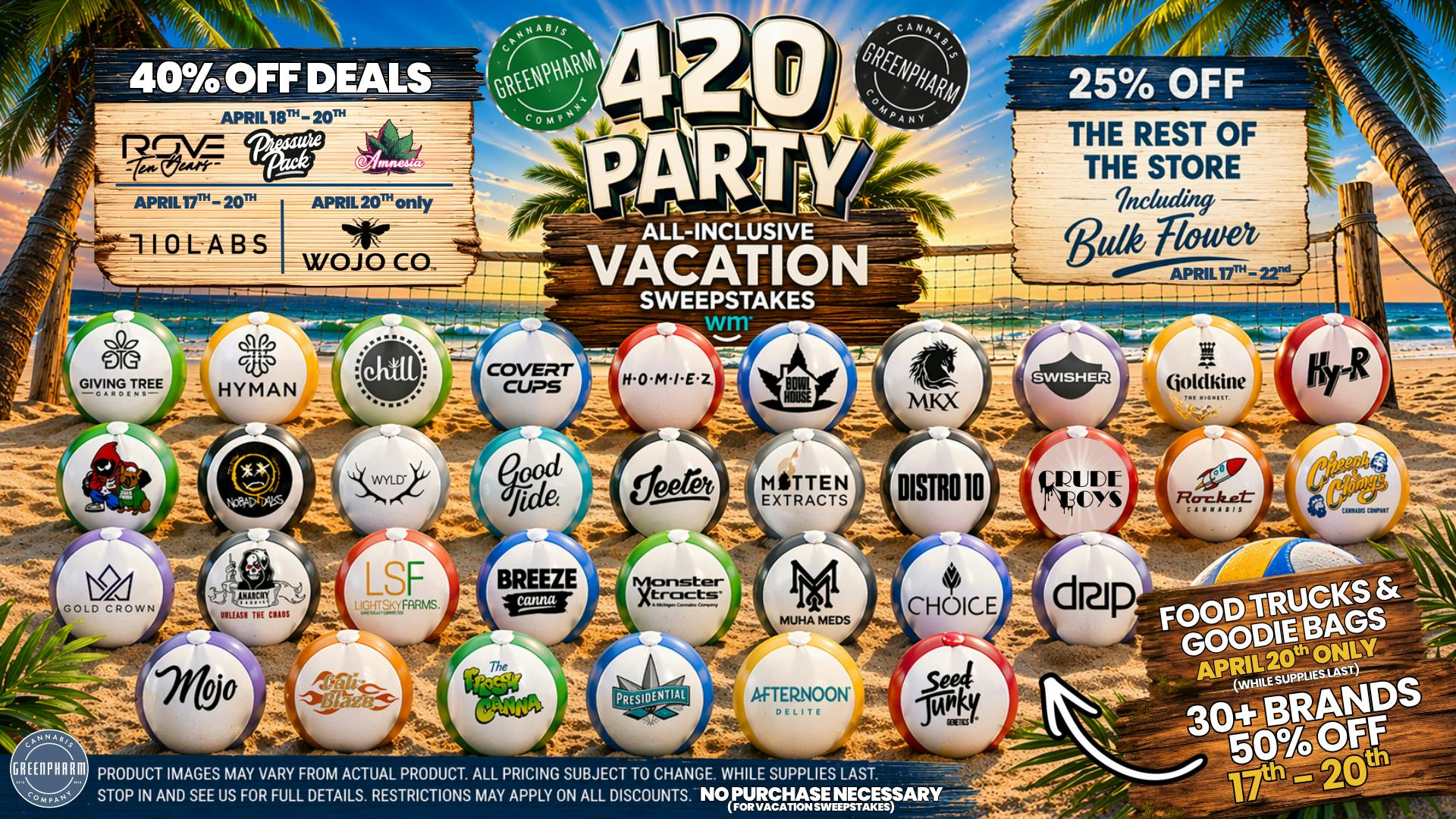 Green Pharm - Detroit - Recreational! GreenPharm 420 Vacation Party 🏖️🍃