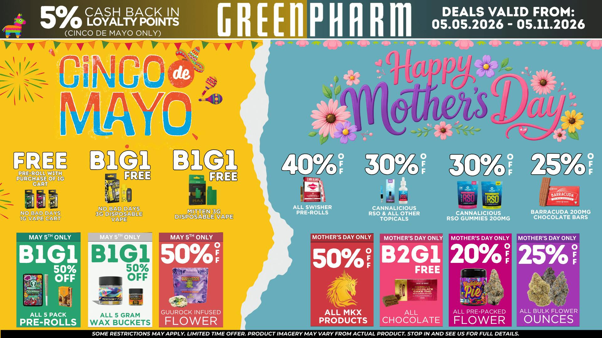 Green Pharm - Kalkaska - Recreational & Medical 🌮Cinco De Mayo 🪅& 🌹Mother's Day Deals 🌹