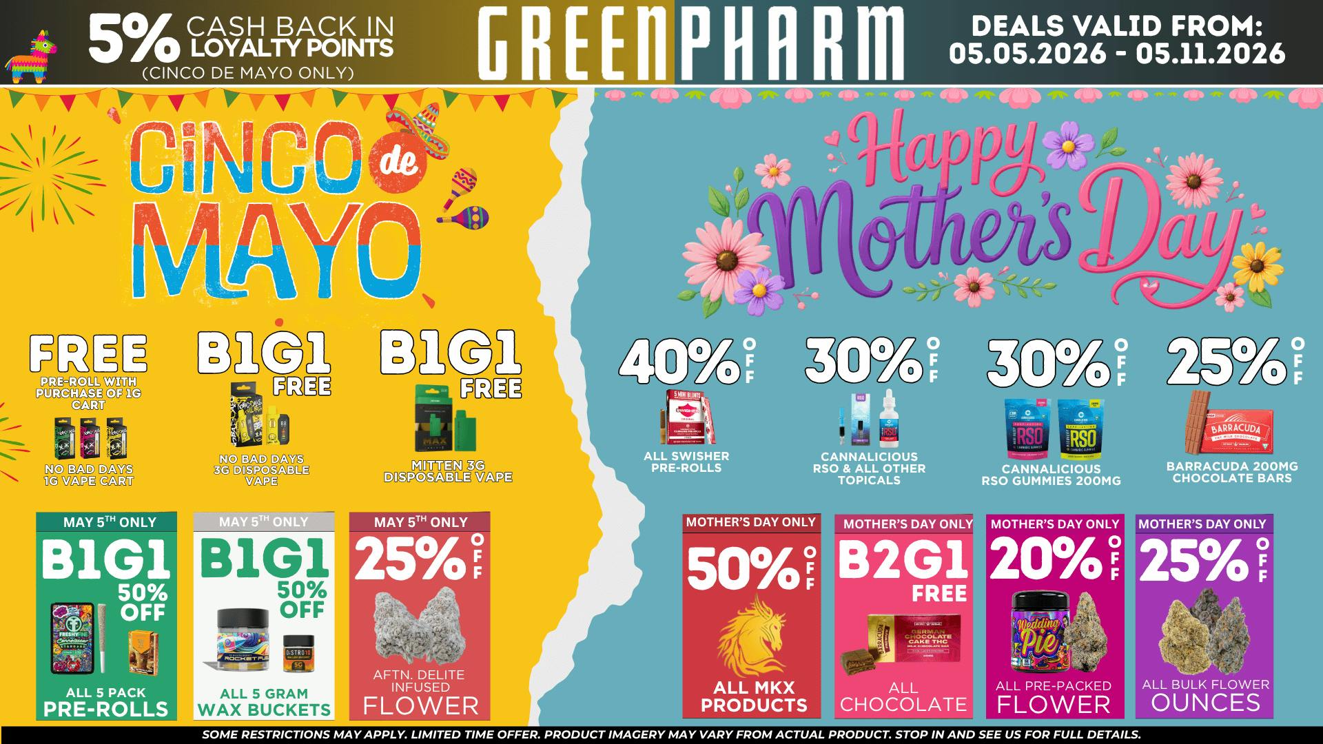 Green Pharm Menominee - Rec - 🌮Cinco De Mayo 🪅& 🌹Mother's Day Deals 🌹