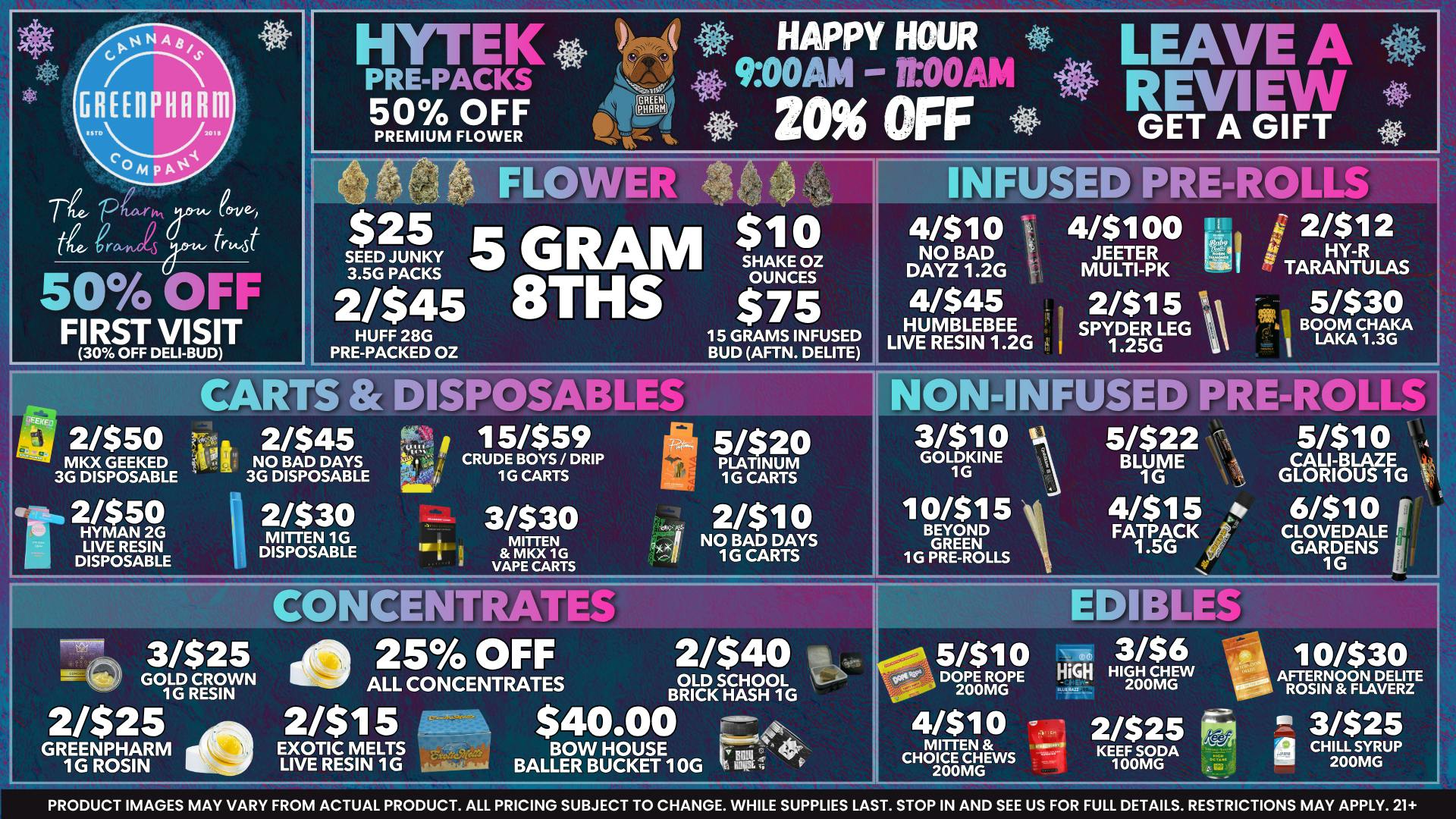 Green Pharm - Detroit - Recreational! 🎉🥳50% OFF First Time Customers!🥳🎉