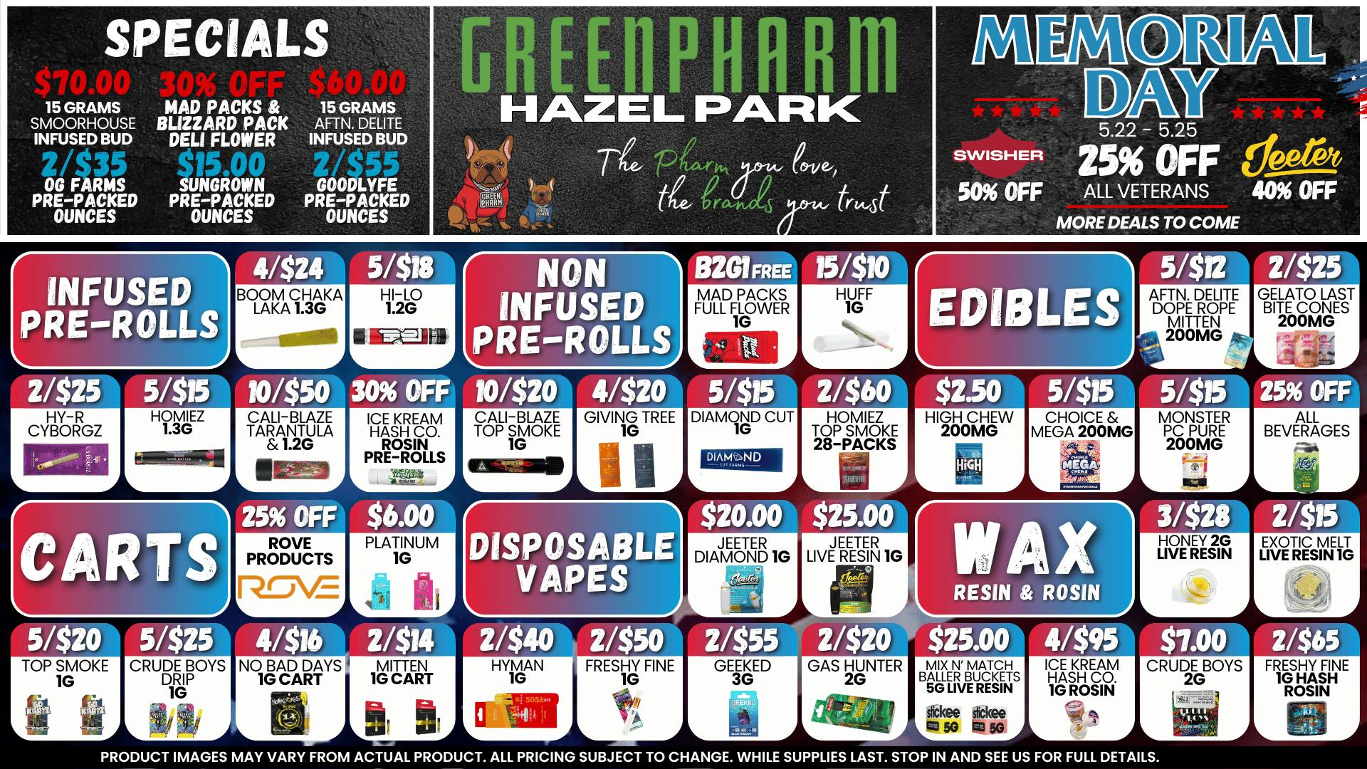 Green Pharm - Hazel Park - Recreational 🎉🥳50% OFF First Time Customers!🥳🎉
