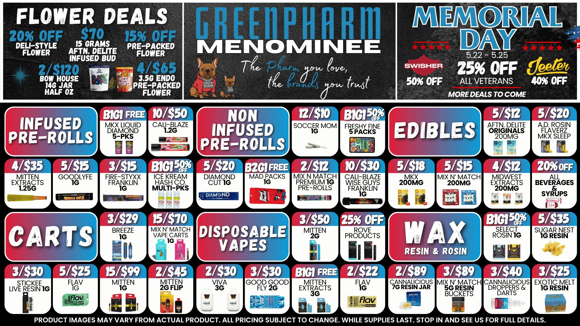 Green Pharm Menominee - Rec - 🤑DAILY SAVINGS!🤑