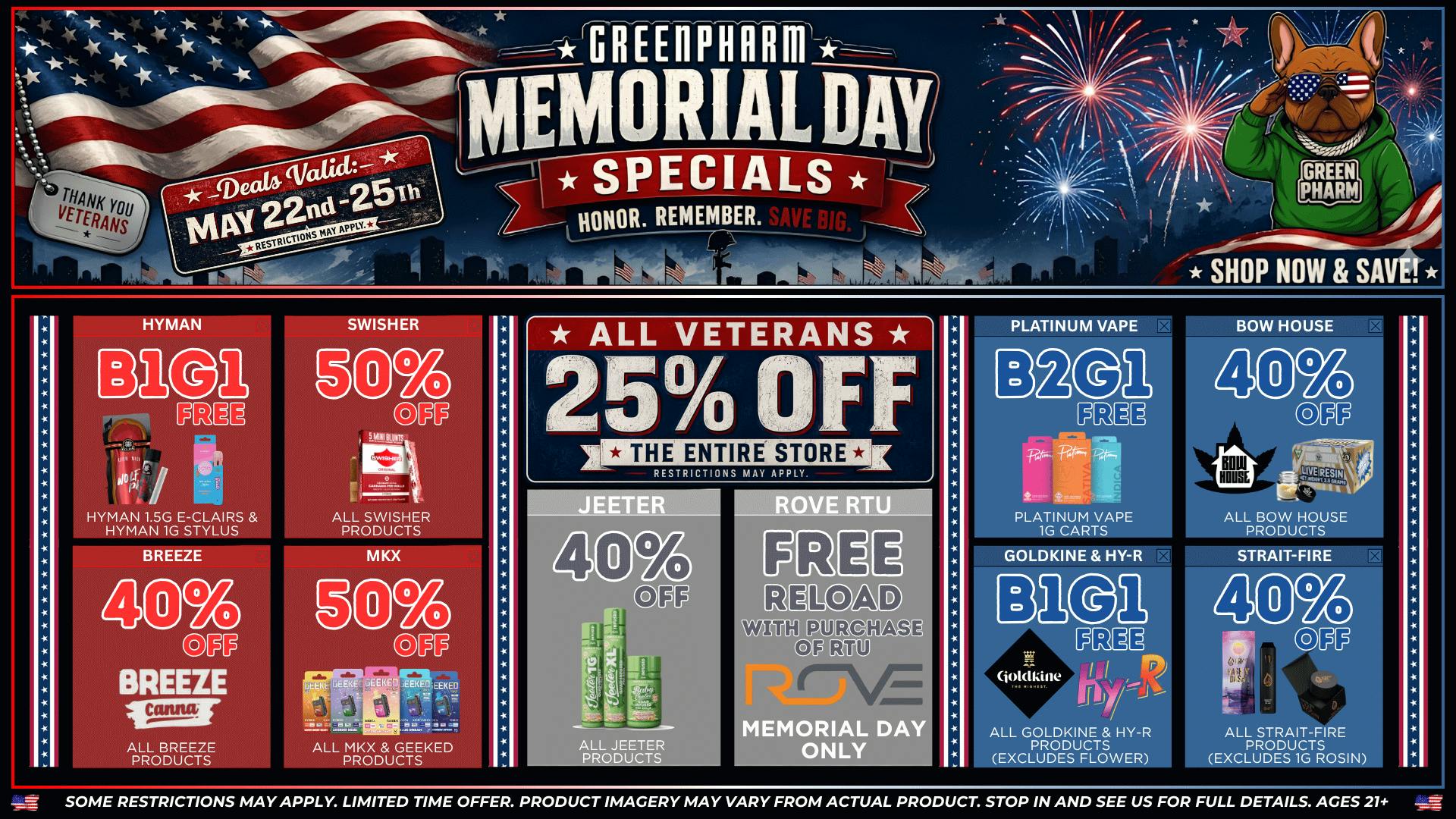 Green Pharm - Hazel Park - Recreational 🎉SAVE BIG THIS MEMORIAL DAY @ GREENPHARM🎉