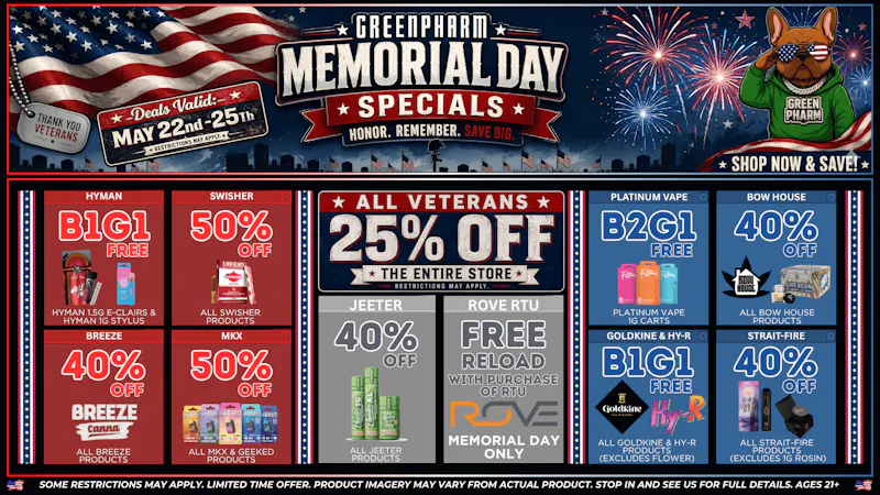 Green Pharm - Traverse City - Recreational & Medical 🎉SAVE BIG THIS MEMORIAL DAY @ GREENPHARM🎉