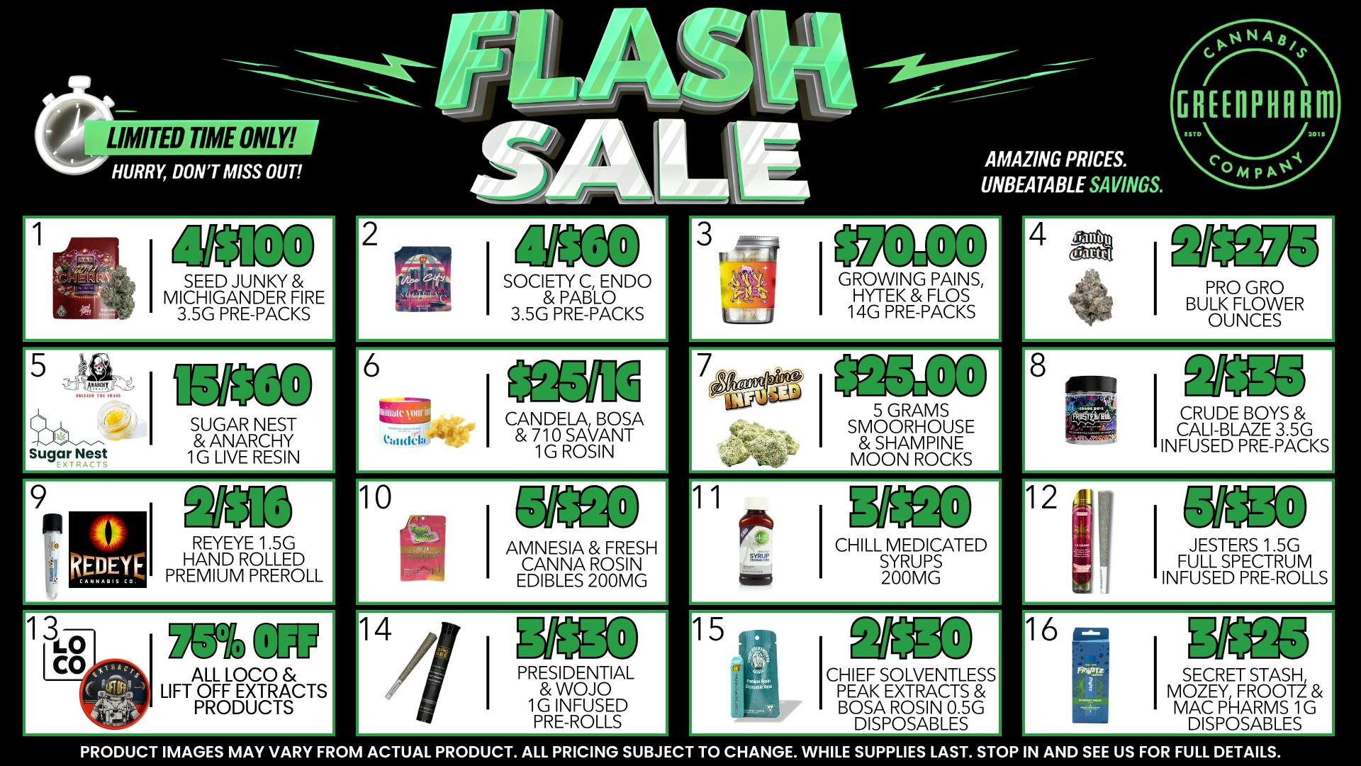 Green Pharm Menominee - Rec - ⚡FLASH SALE BLOWOUTS!⚡