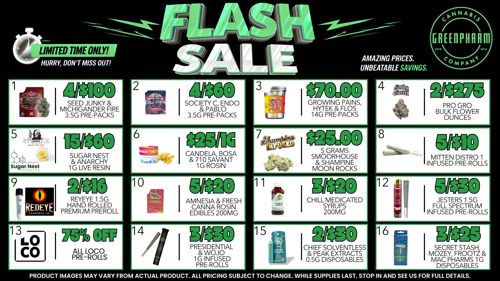 Green Pharm Menominee - Rec - ⚡FLASH SALE BLOWOUTS!⚡