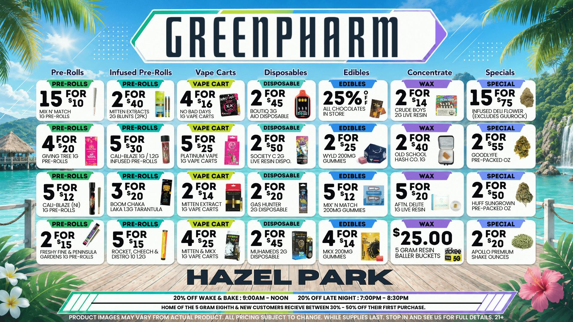 Green Pharm - Hazel Park - Recreational 🎉🥳50% OFF First Time Customers!🥳🎉