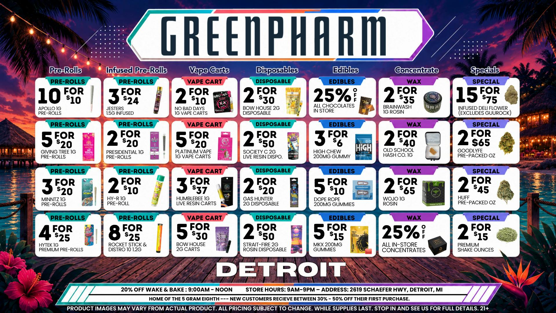 Green Pharm - Detroit - Recreational! 🎉🥳50% OFF First Time Customers!🥳🎉