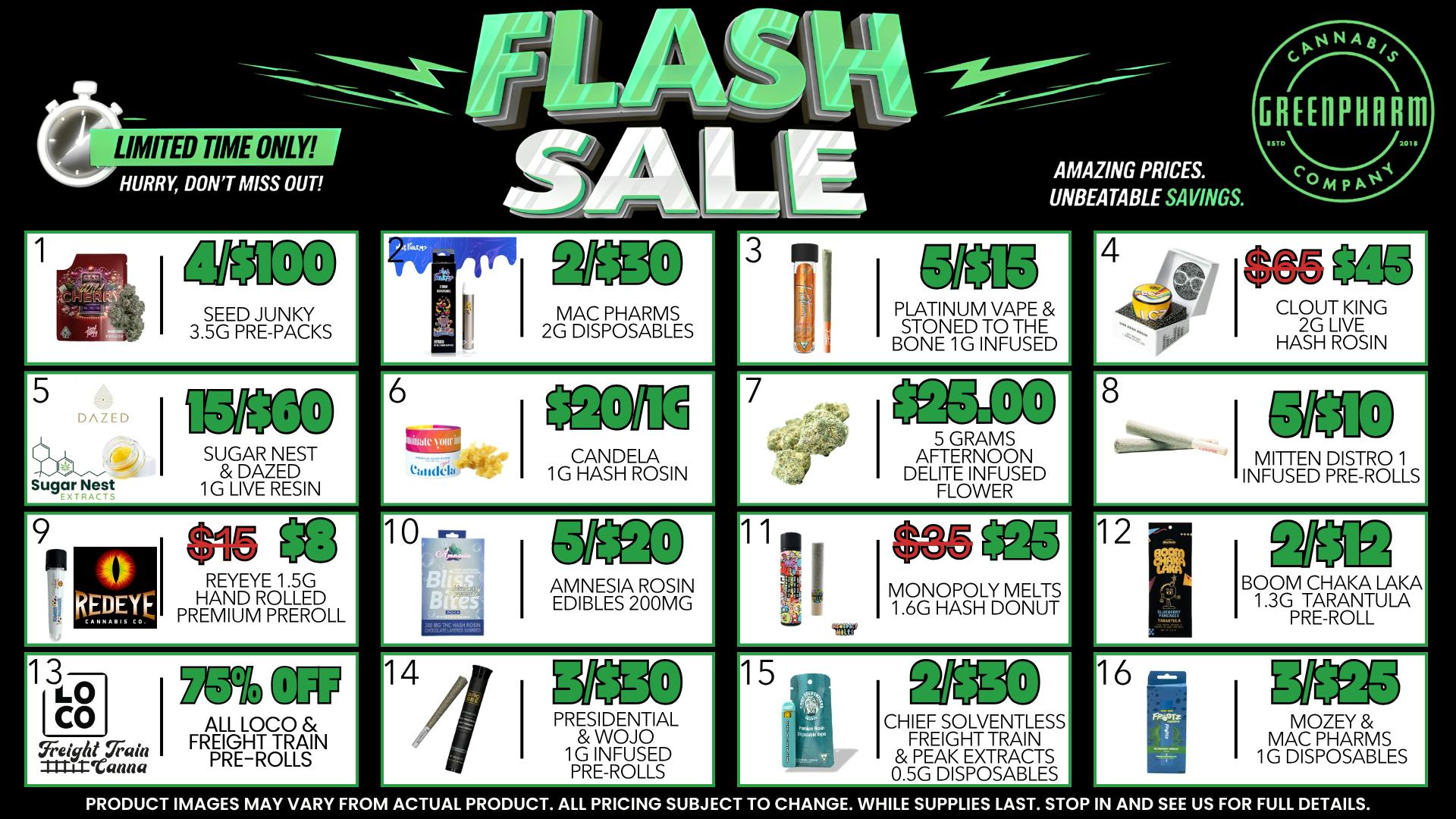 Green Pharm Menominee - Rec - ⚡⚡FLASH DEALS!!⚡⚡
