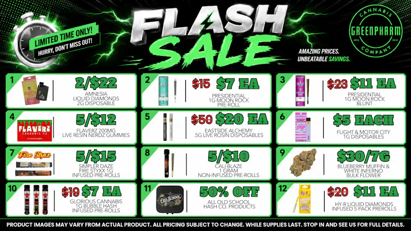 Green Pharm - Detroit - Recreational! ⚡FLASH DEALS!!⚡