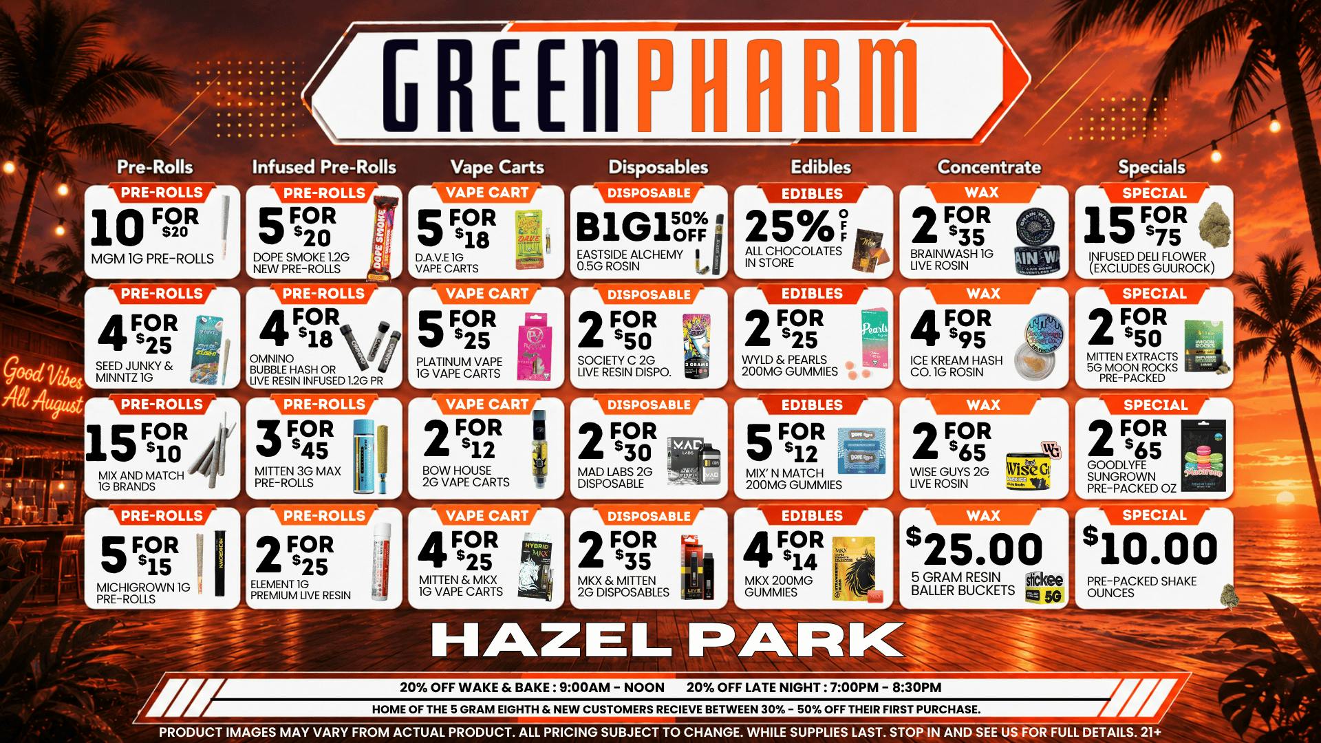 Green Pharm - Hazel Park - Recreational 🎉🥳50% OFF First Time Customers!🥳🎉