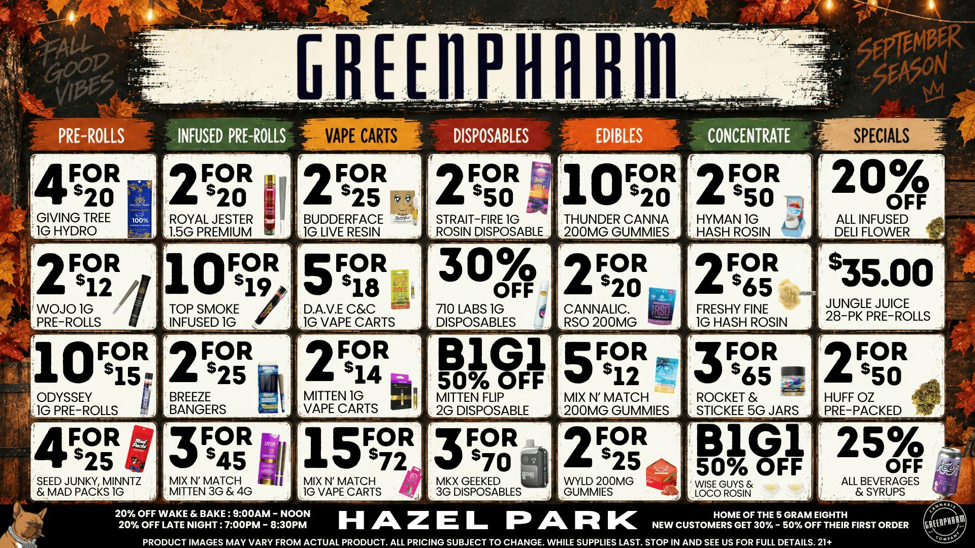 Green Pharm - Hazel Park - Recreational 🎉🥳50% OFF First Time Customers!🥳🎉