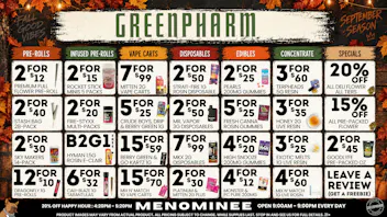Green Pharm Menominee - Rec - 🔥SEPTEMBER SAVINGS!🔥