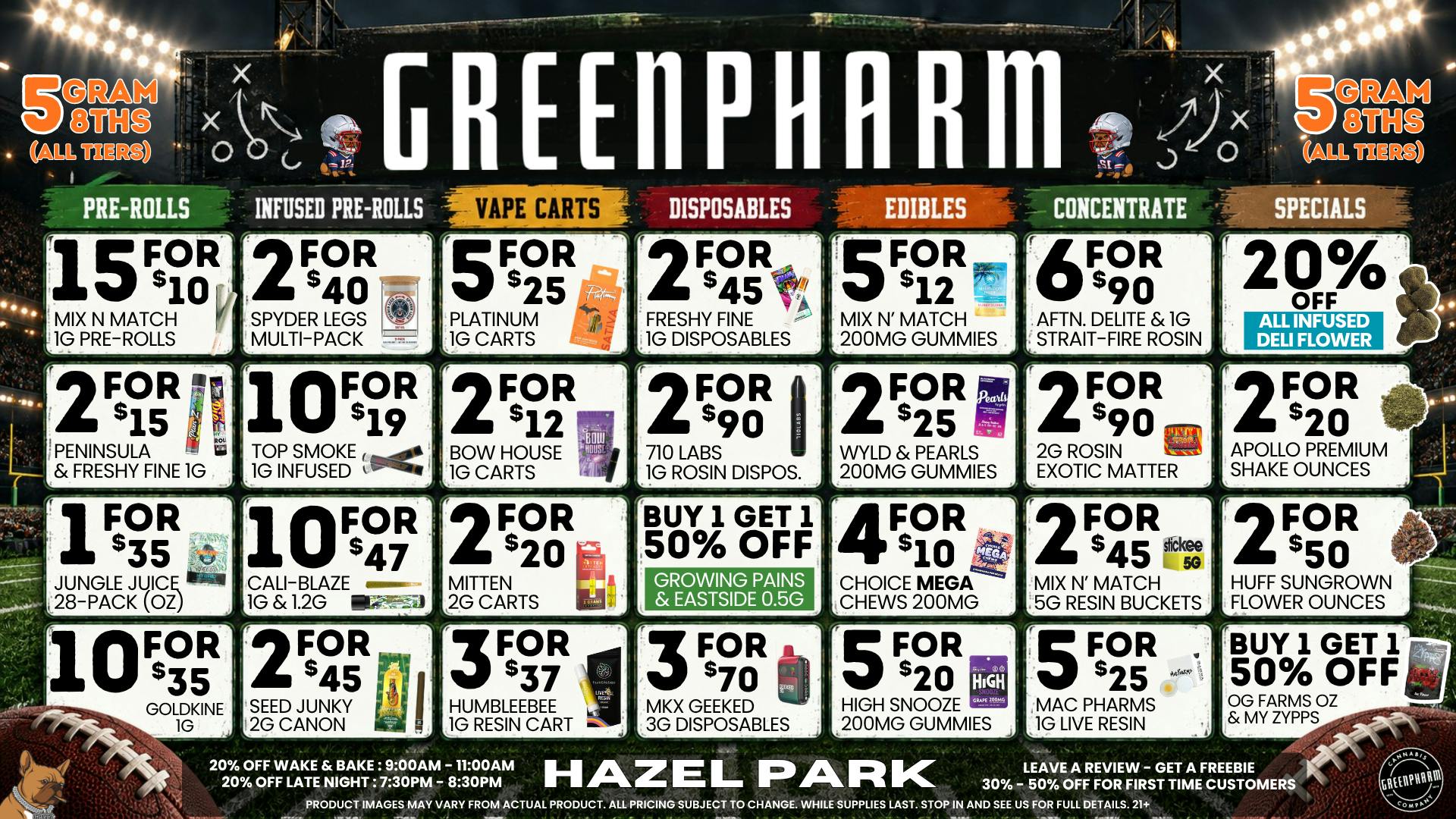 Green Pharm - Hazel Park - Recreational 🎉🥳50% OFF First Time Customers!🥳🎉