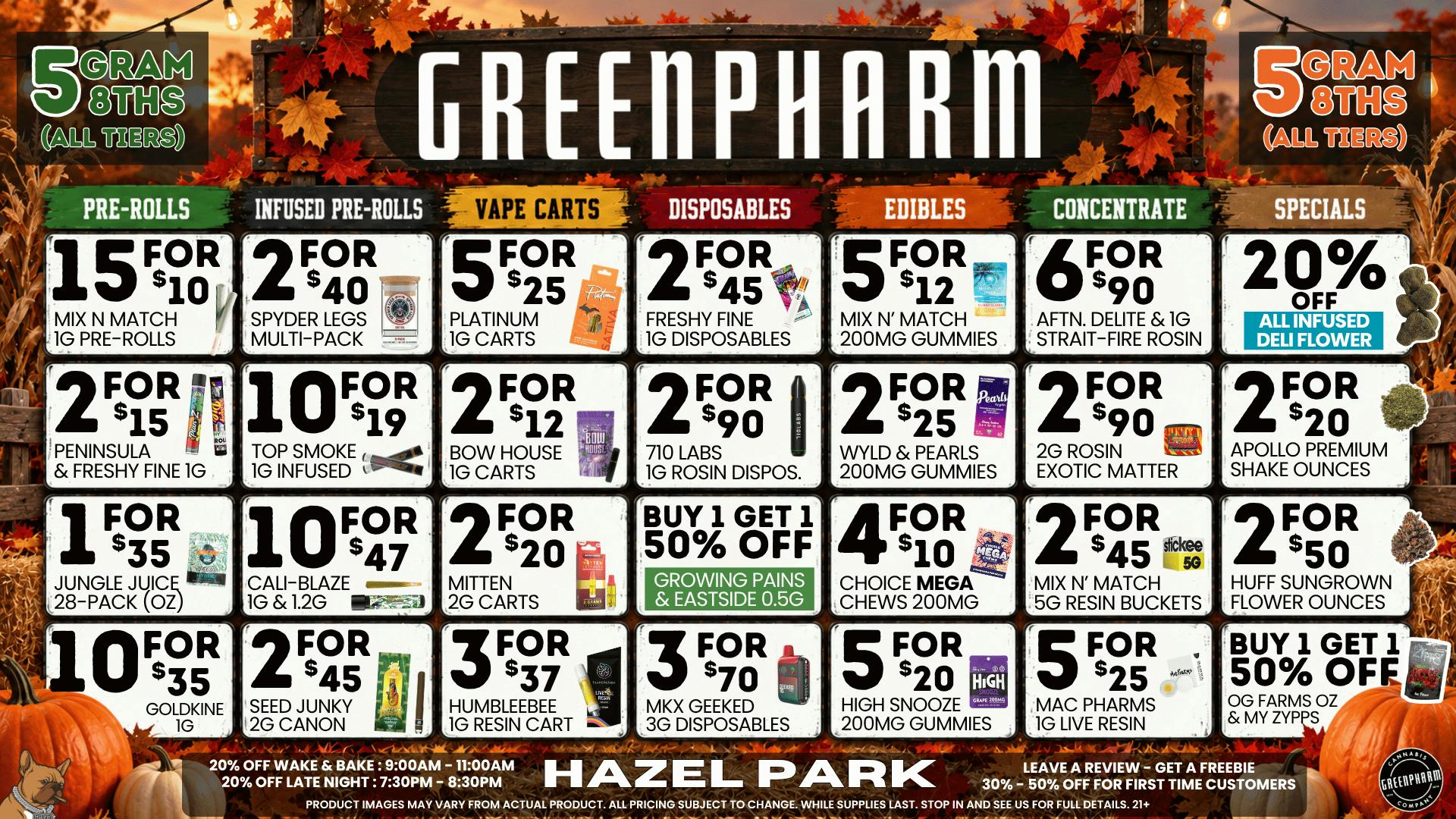 Green Pharm - Hazel Park - Recreational 🎉🥳50% OFF First Time Customers!🥳🎉