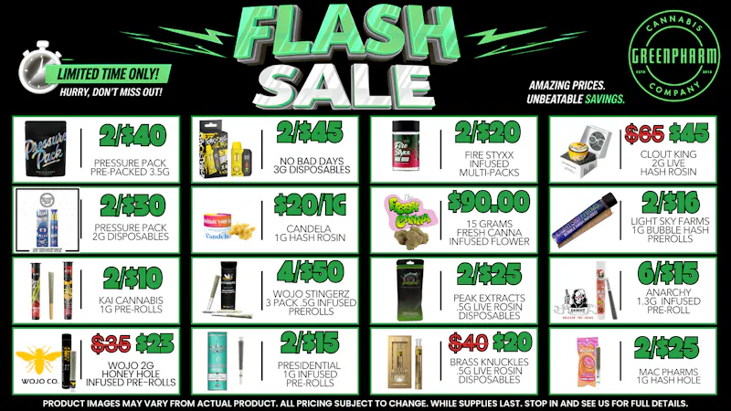Green Pharm Menominee - Rec - ⚡⚡FLASH DEALS!!⚡⚡