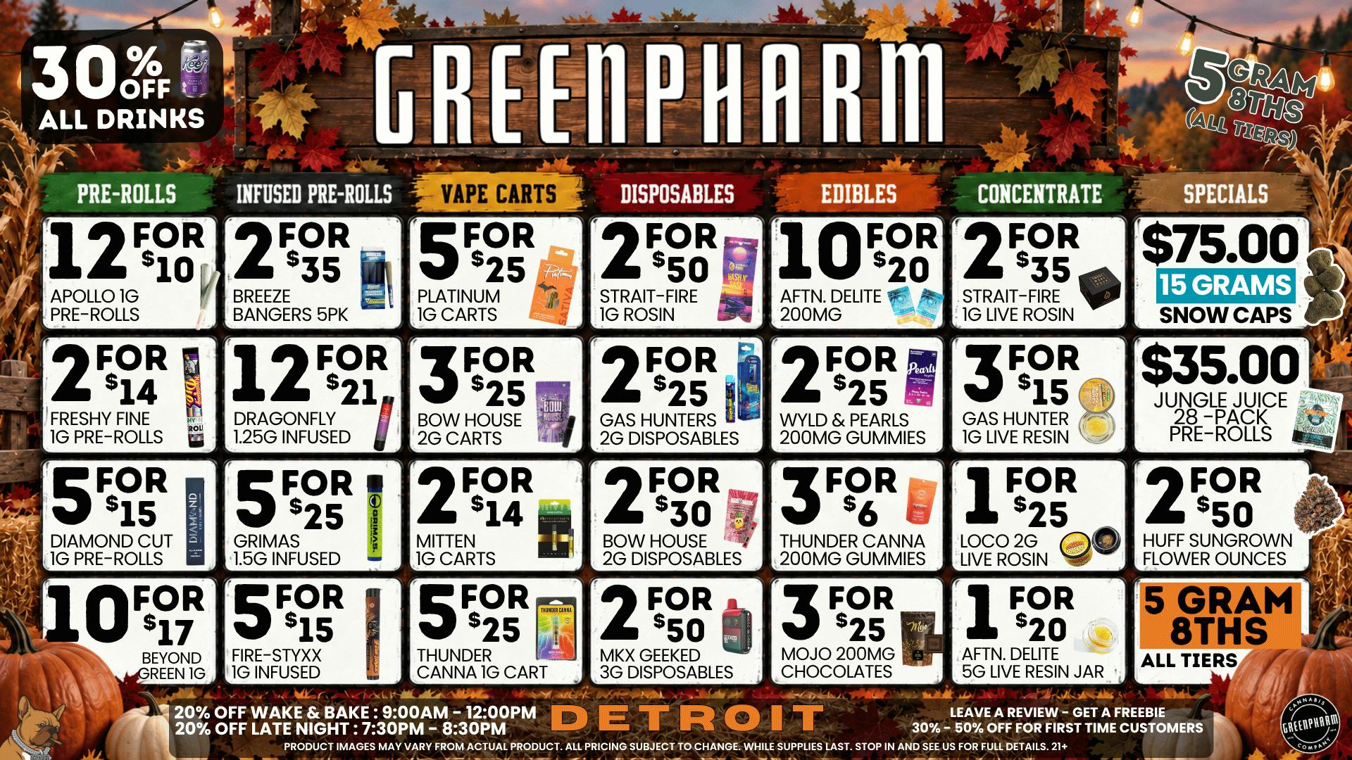 Green Pharm - Detroit - Recreational! 🎉🥳50% OFF First Time Customers!🥳🎉