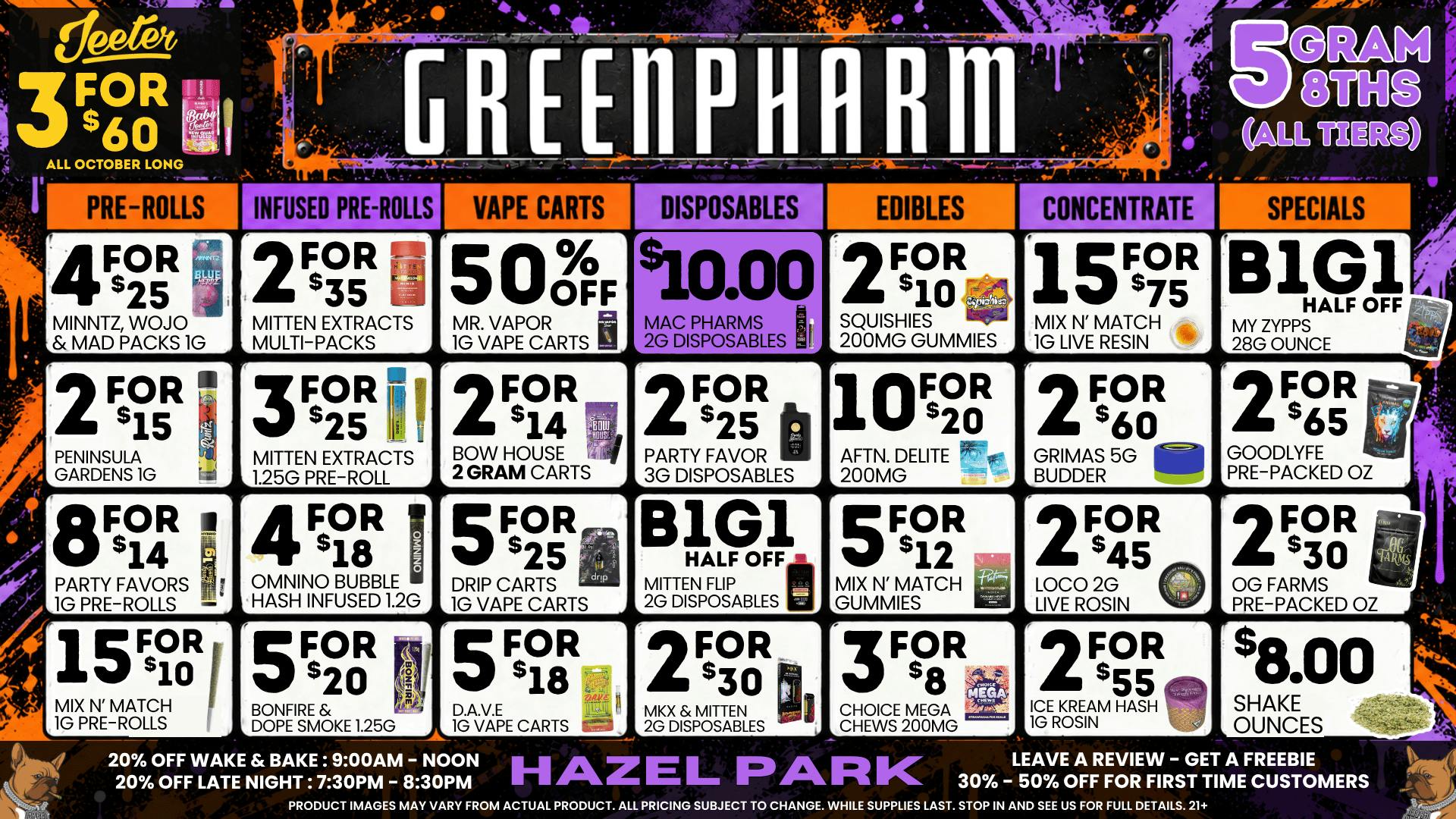 Green Pharm - Hazel Park - Recreational 🎉🥳50% OFF First Time Customers!🥳🎉