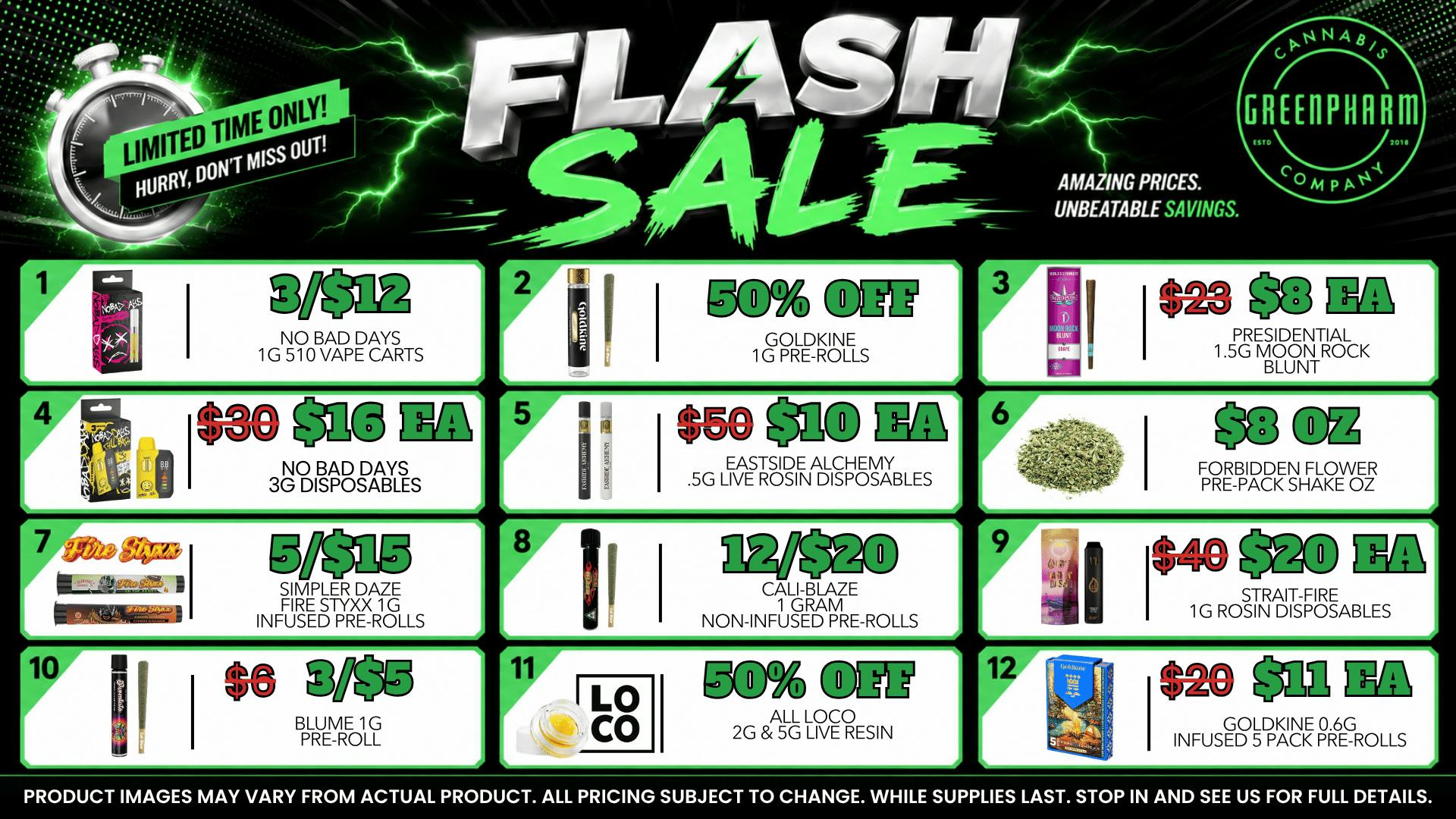 Green Pharm - Detroit - Recreational! ⚡FLASH DEALS!!⚡