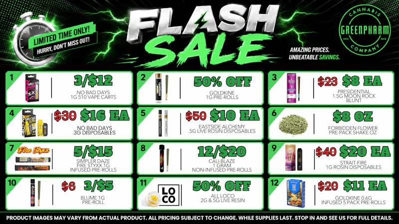 Green Pharm - Detroit - Recreational! ⚡FLASH DEALS!!⚡