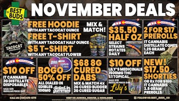 Best Buds - Aurora DIA 🔥 $35.50 Half OZ 🍂 BOGO 50% Off Dialed In 🍁