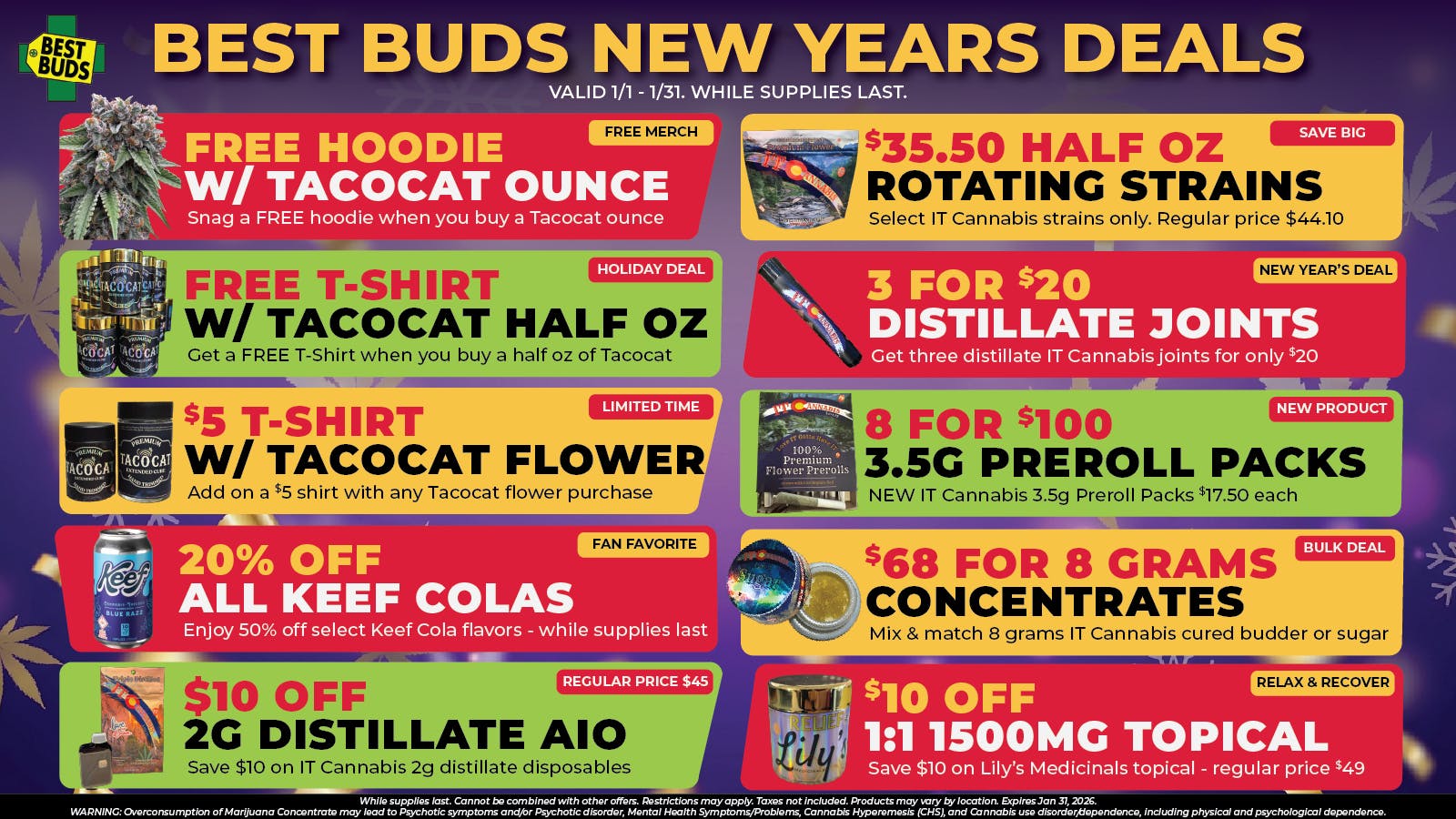 Best Buds - Rino District 🎉 New Years Deals at Best Buds Dispensary 🎉