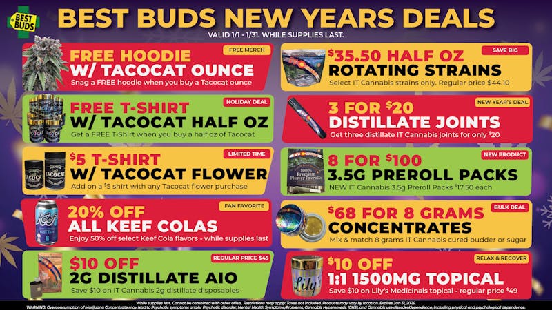 Best Buds - Denver 🎉 New Years Deals at Best Buds Dispensary 🎉