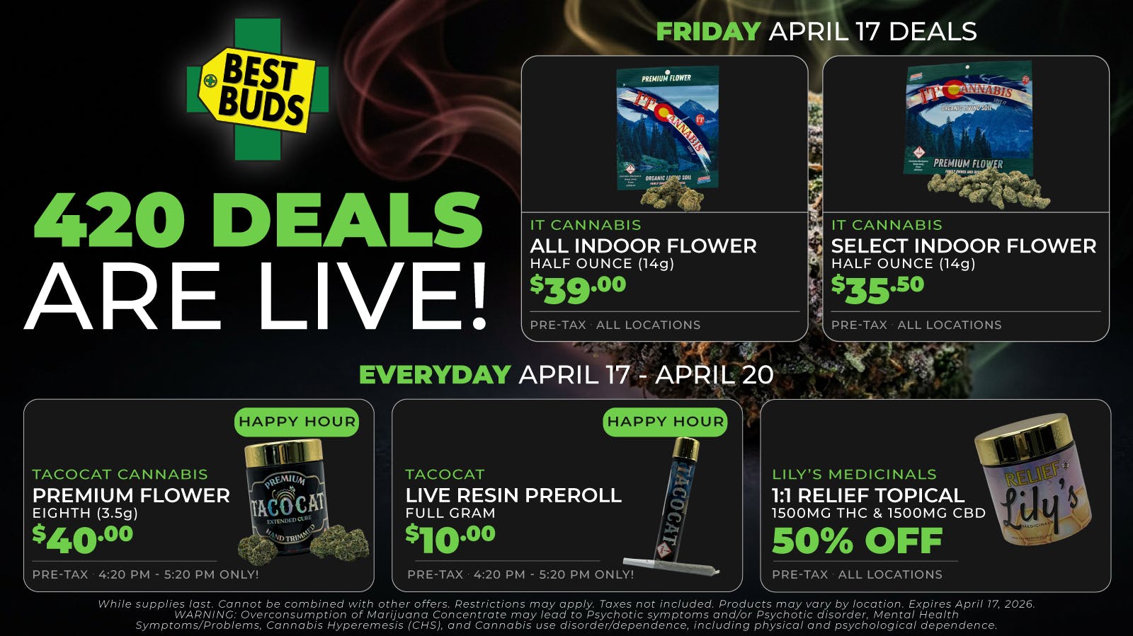 Best Buds - Rino District 420 Deals are LIVE at Best Buds 🌿🎉🔥💨