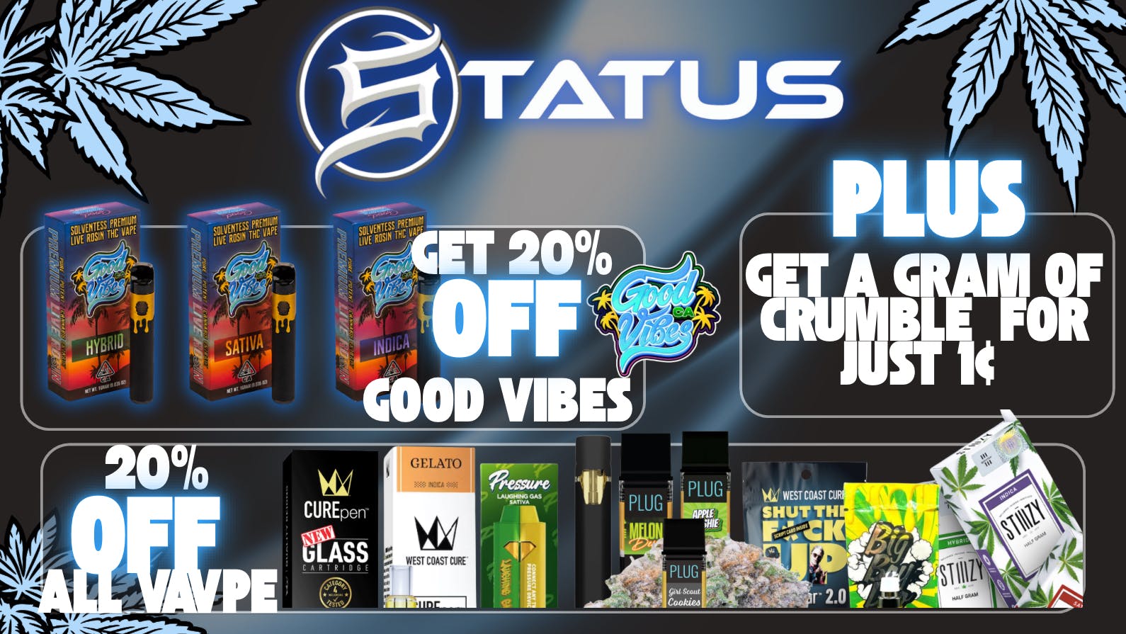 Status Delivery 🔥 Good Vibes, Great Savings