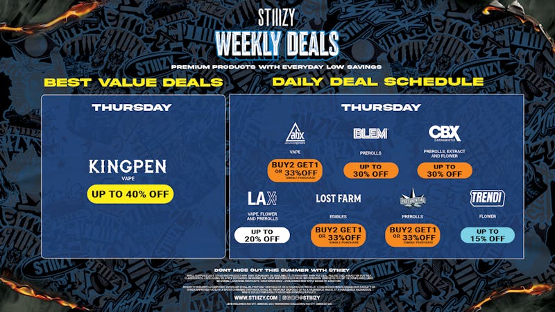 STIIIZY El Centro CA Thursday Version 5