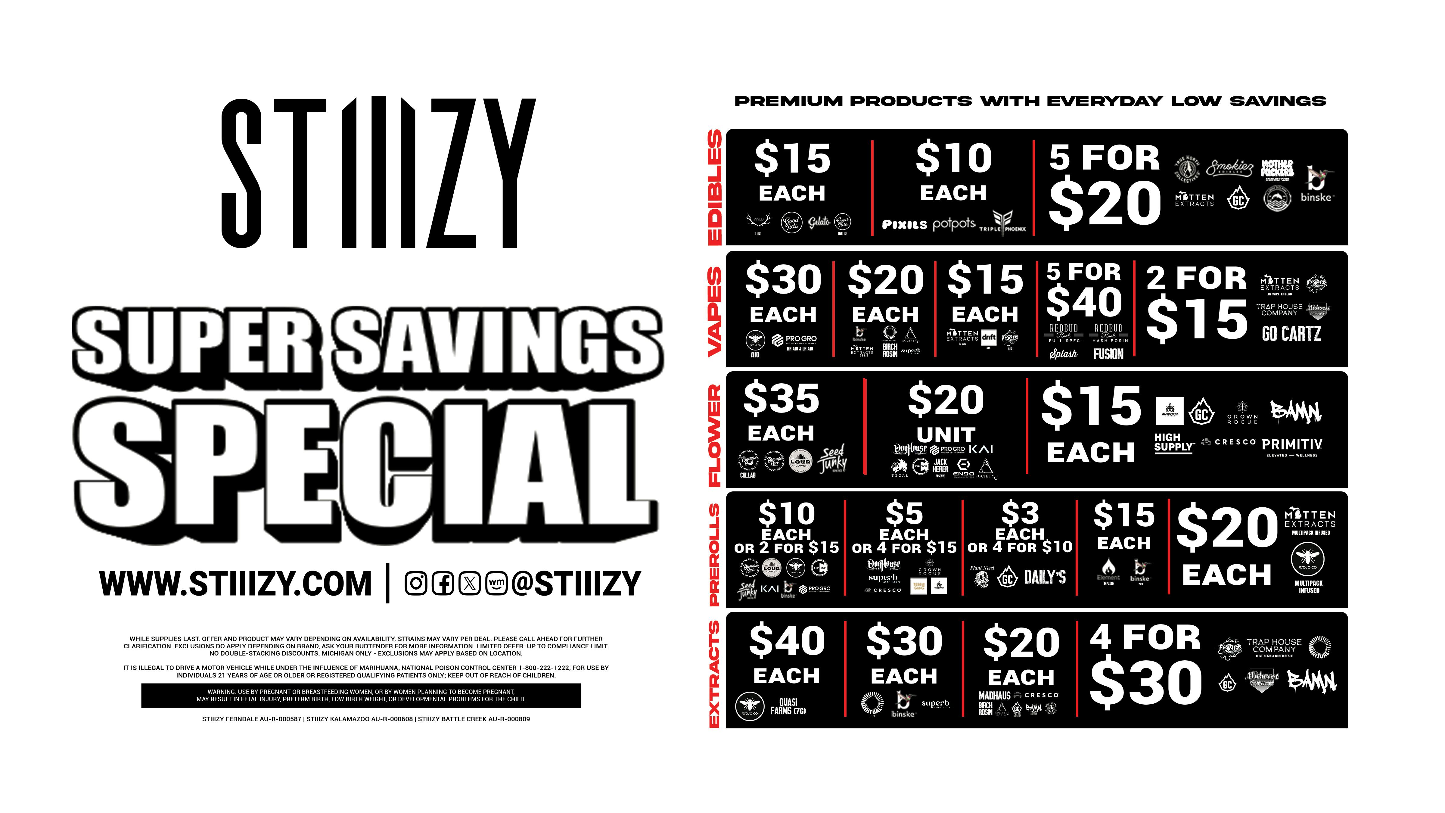 STIIIZY Ferndale Super Saving Special