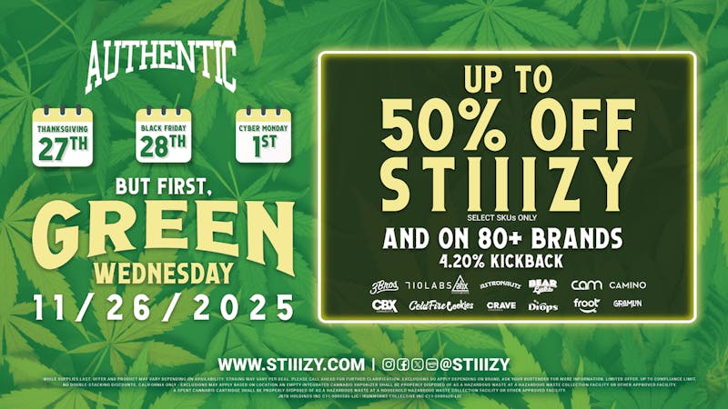 Authentic 209 Up to 50% Off Green Wednesday.