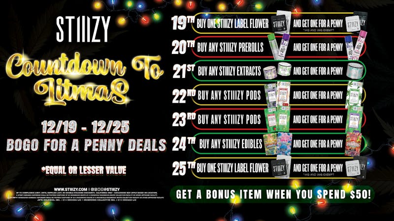 STIIIZY Costa Mesa LIIITMAS BOGO $0.01