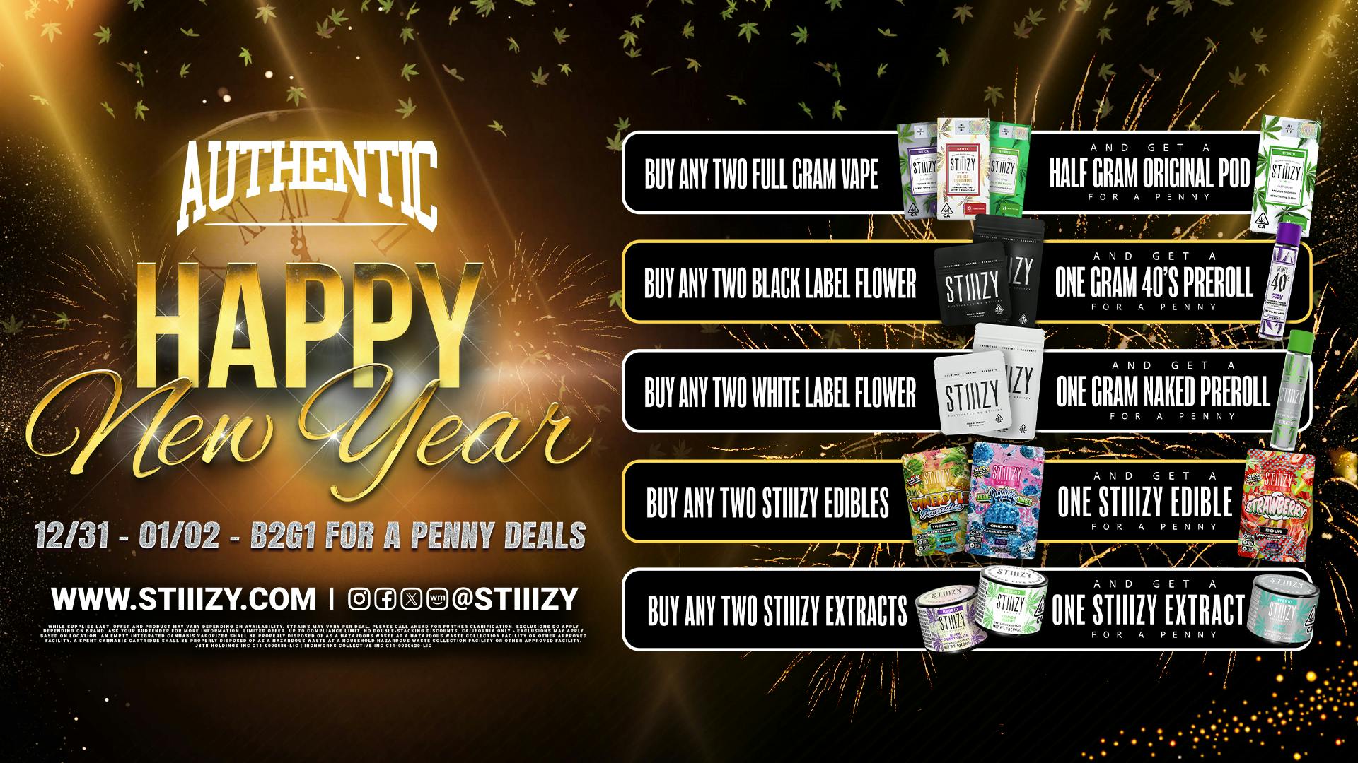 Authentic 415 B2G1 for $0.01 "New Years"