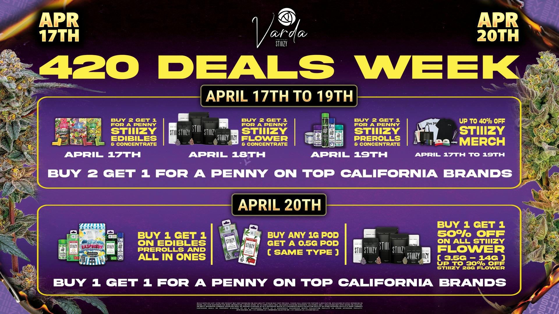 Varda - Dispensary Buy 2 Get 1 for $0.01