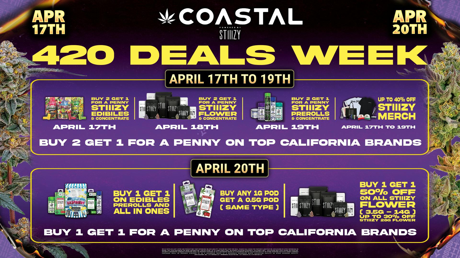 Coastal Stockton Buy 2 Get 1 for $0.01