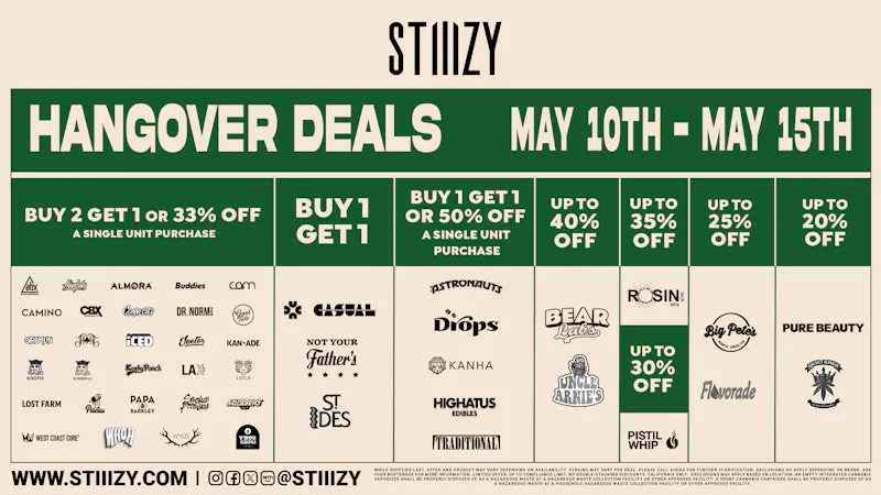 STIIIZY Lake Elsinore (NOW OPEN) 💙Up to 50% off 💙